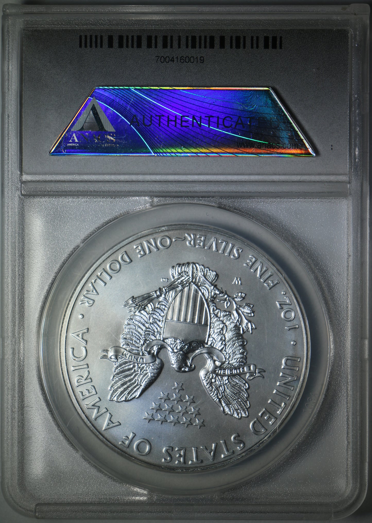 2011-W SP70 ANACS Burnished Silver Eagle Satin Finish First Day of Issue
