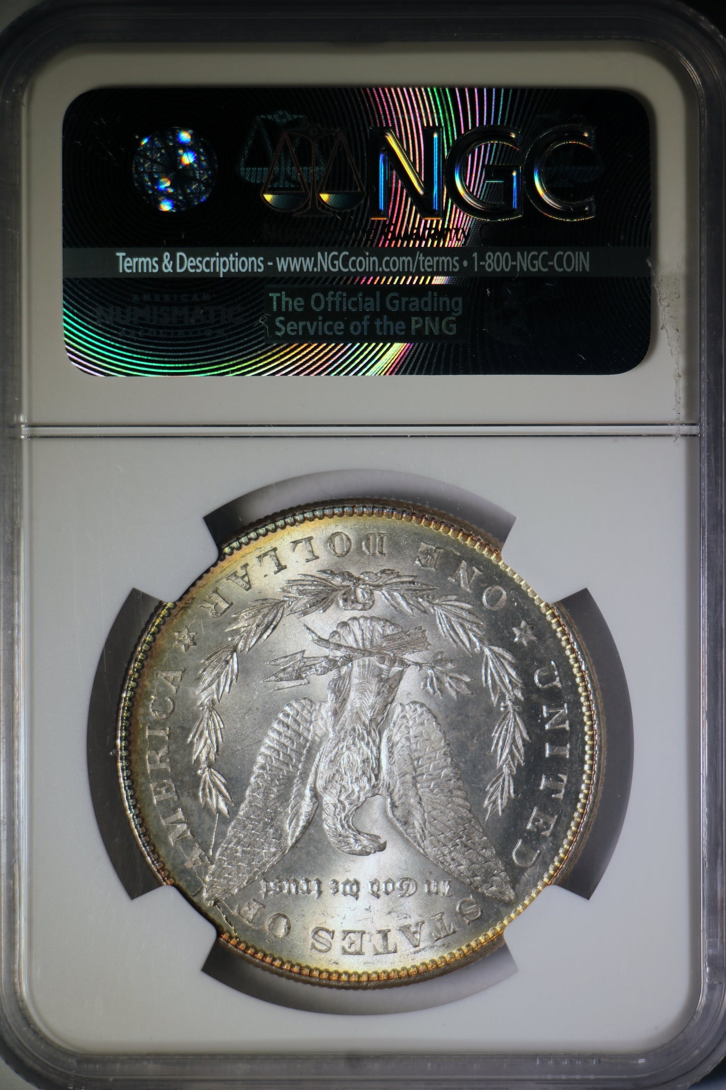 1878 MS64 NGC 7TF Reverse of 78 Morgan Silver Dollar