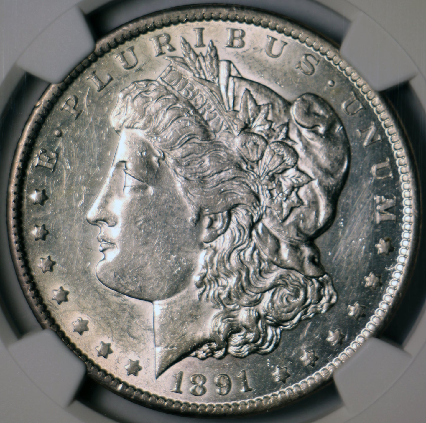 1891-CC NGC AU Details Cleaned Top 100 VAM-3 Spitting Eagle