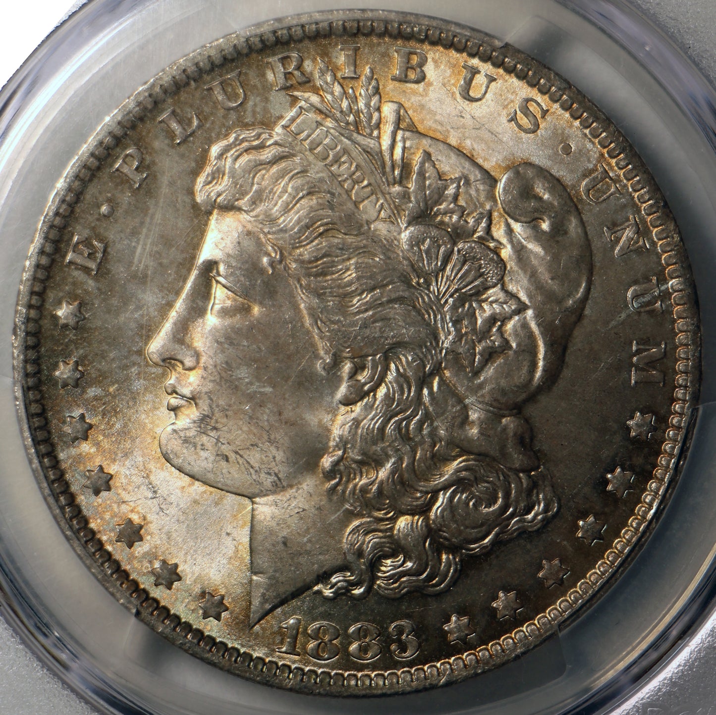 1883-O PCGS MS64 Morgan Silver Dollar Gem Unc Toner Obverse