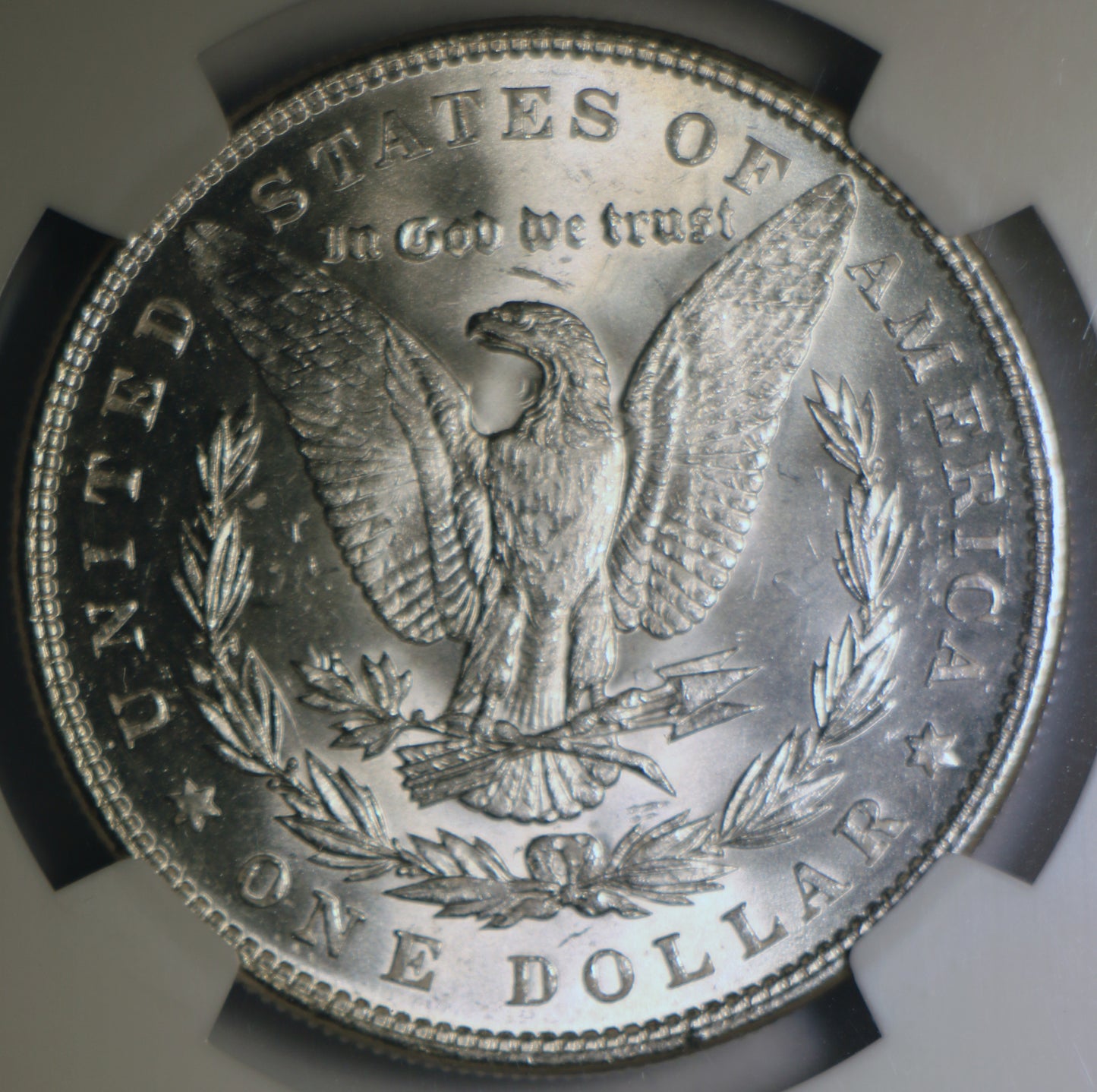 1886 NGC MS62 Morgan Silver Dollar Gem Unc Red Label