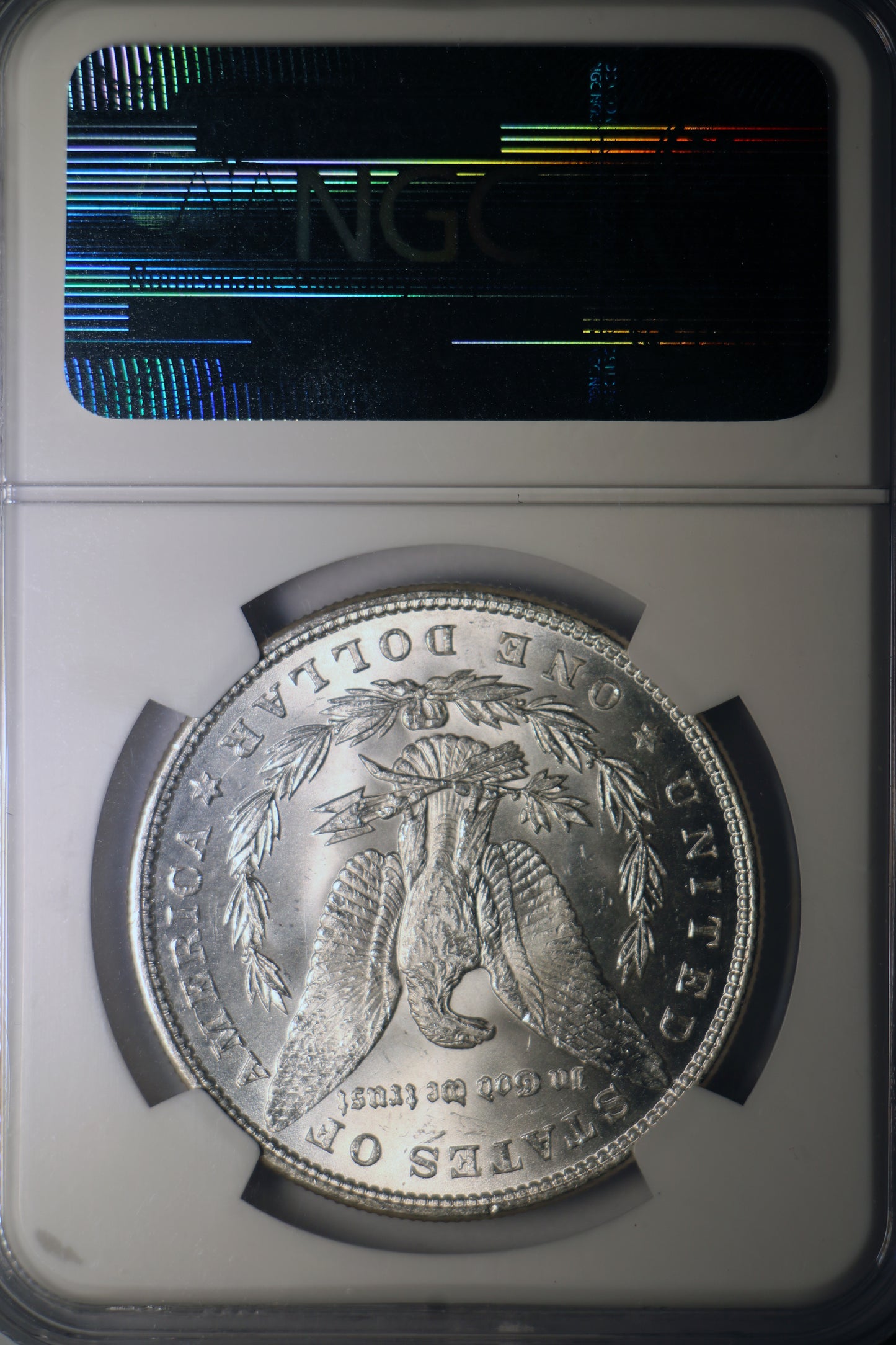 1883 NGC MS62 Morgan Silver Dollar Gem Unc Red Label