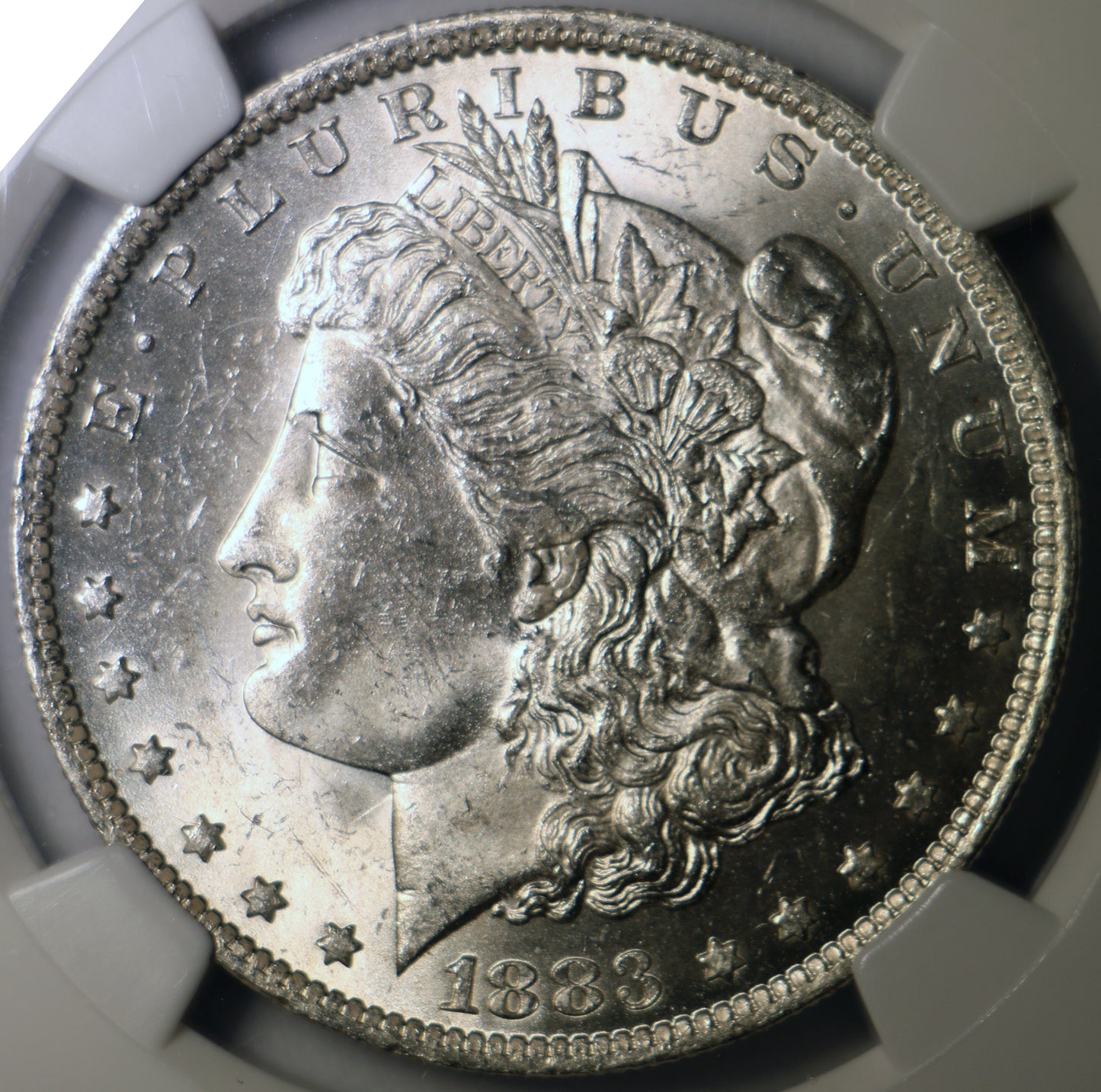 1883-O NGC MS62 Morgan Silver Dollar Gem Unc Red Label