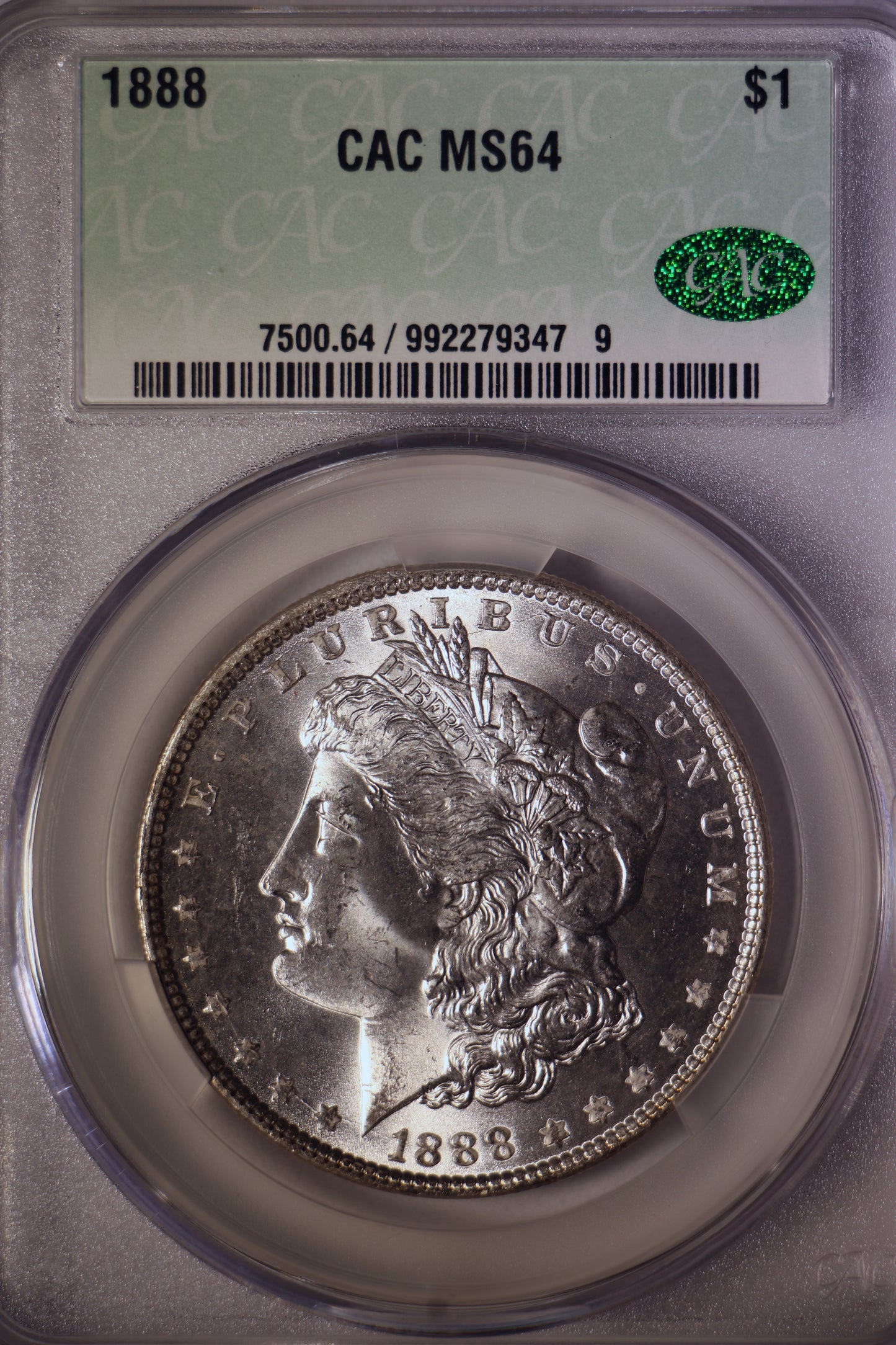 1888 CAC MS64 Morgan Silver Dollar