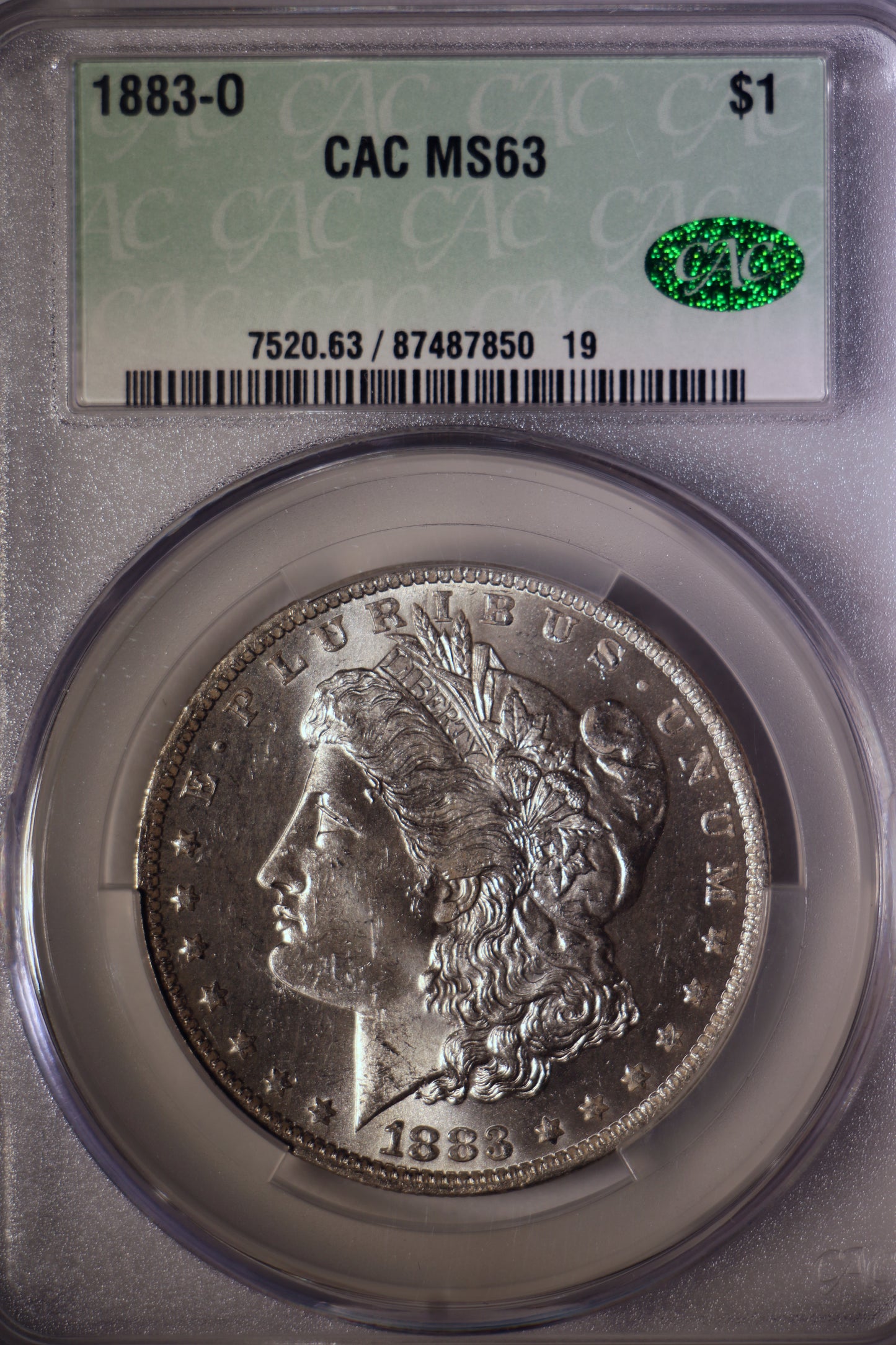 1883-O CAC MS63 Morgan Silver Dollar