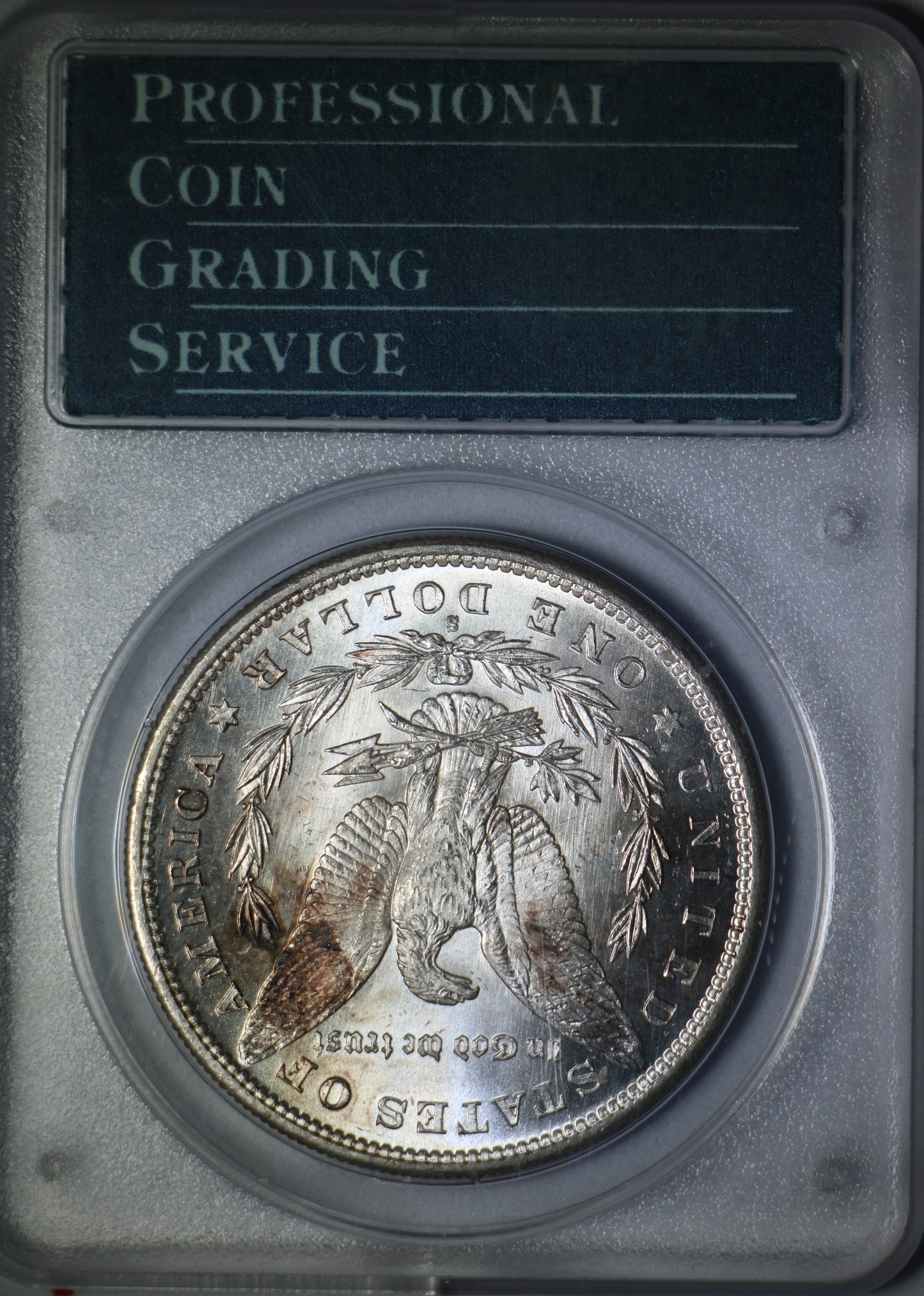 1879-S PCGS MS64 $1 Morgan Silver Dollar OGH Rattler PL & Cameo Obverse