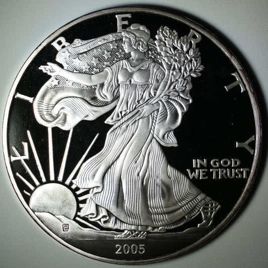 2005 Proof Troy Half Pound American Silver Eagle