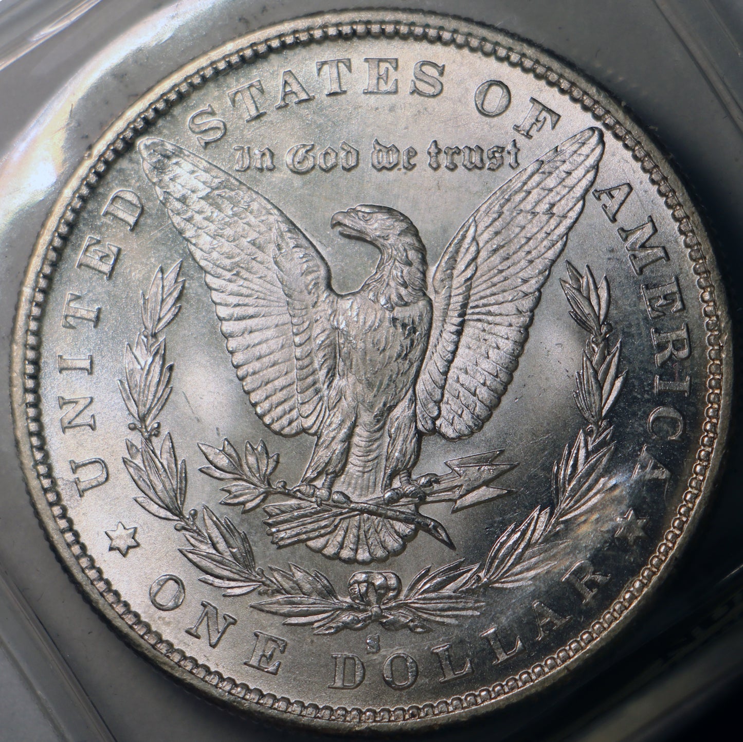 1879-S MS65 Vintage NCI Morgan Silver Dollar Graded in 1985