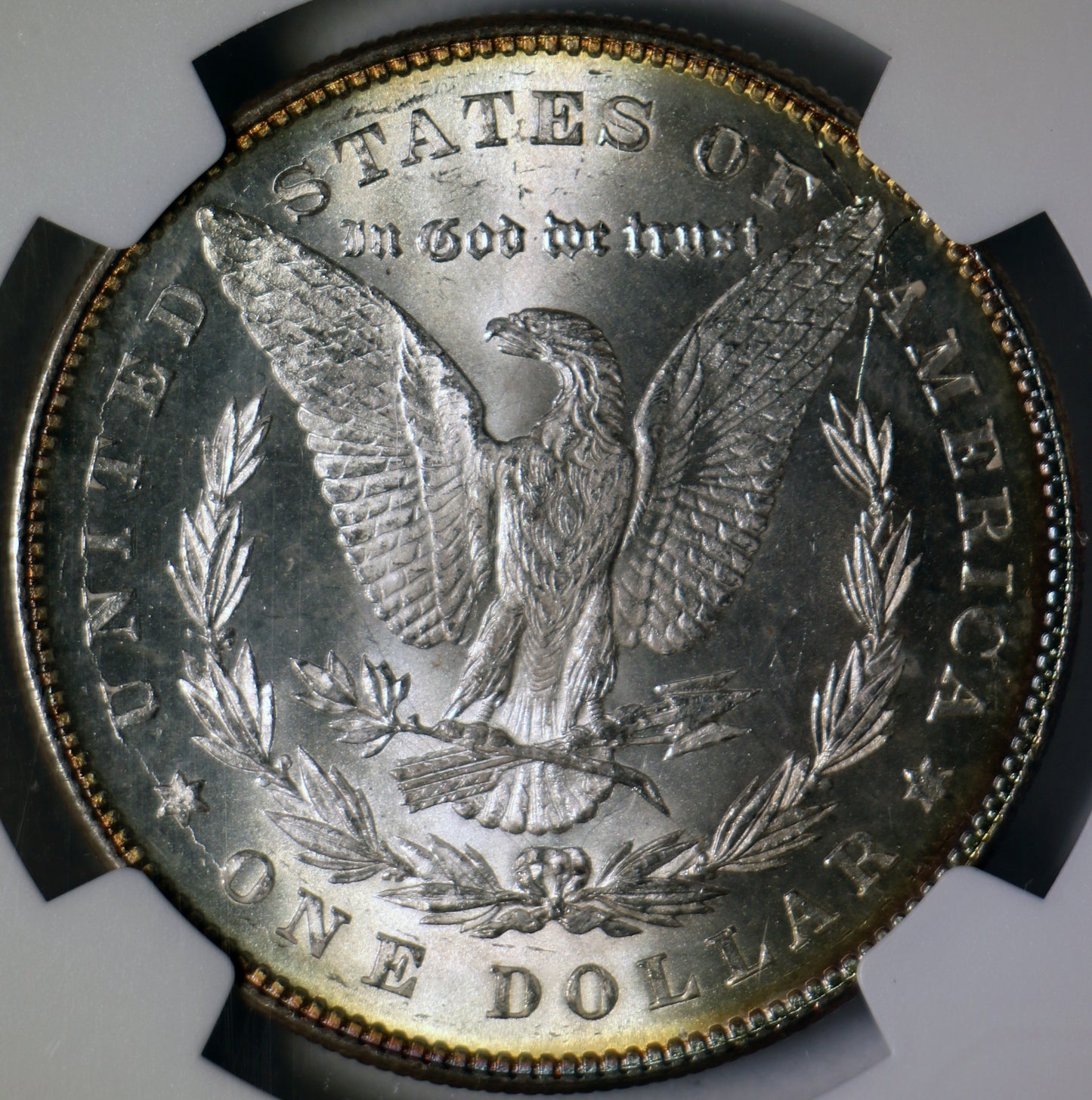 1878 MS64 NGC 7TF Reverse of 78 Morgan Silver Dollar