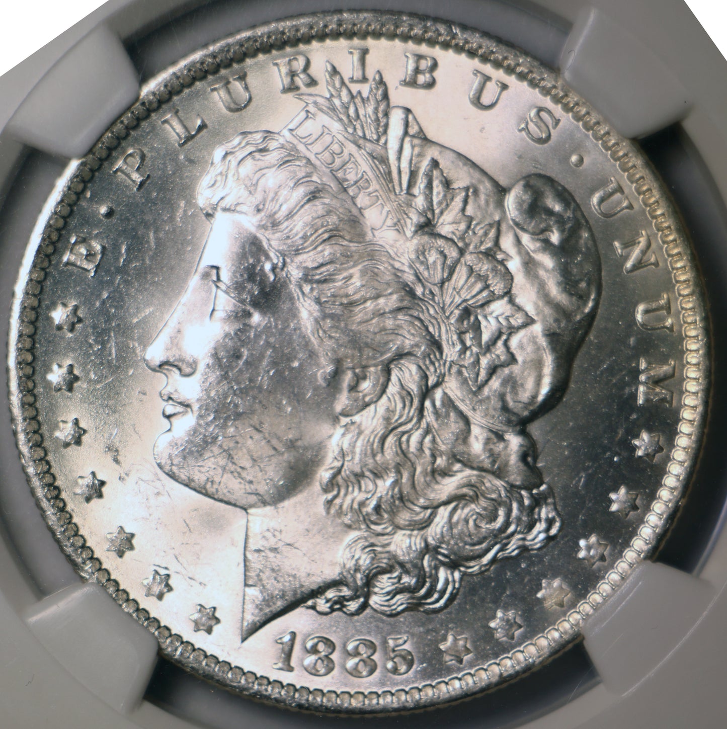 1885-O NGC MS62 Morgan Silver Dollar Gem Unc Lustrous Beauty Red Label