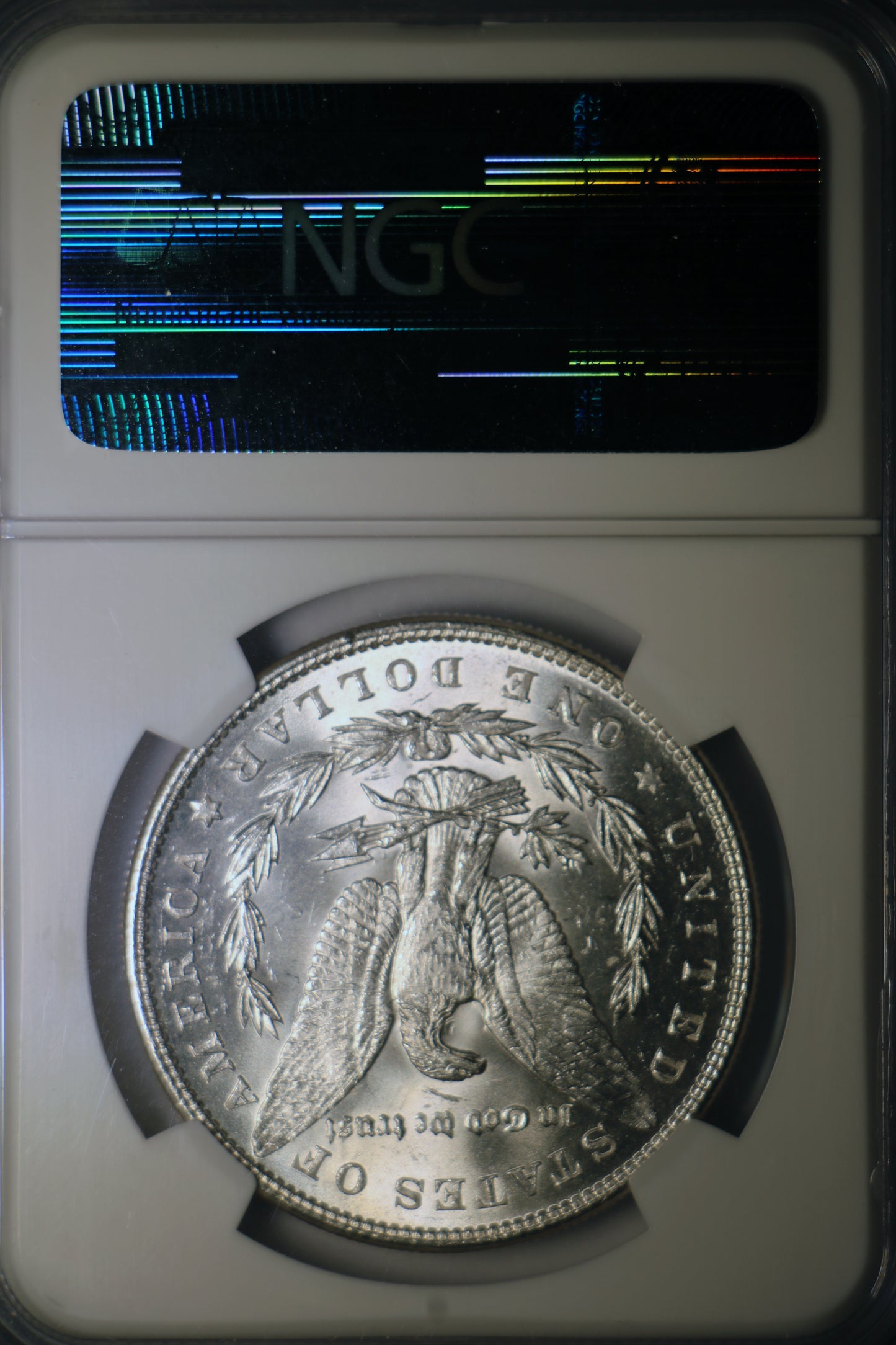 1886 NGC MS62 Morgan Silver Dollar Gem Unc Red Label