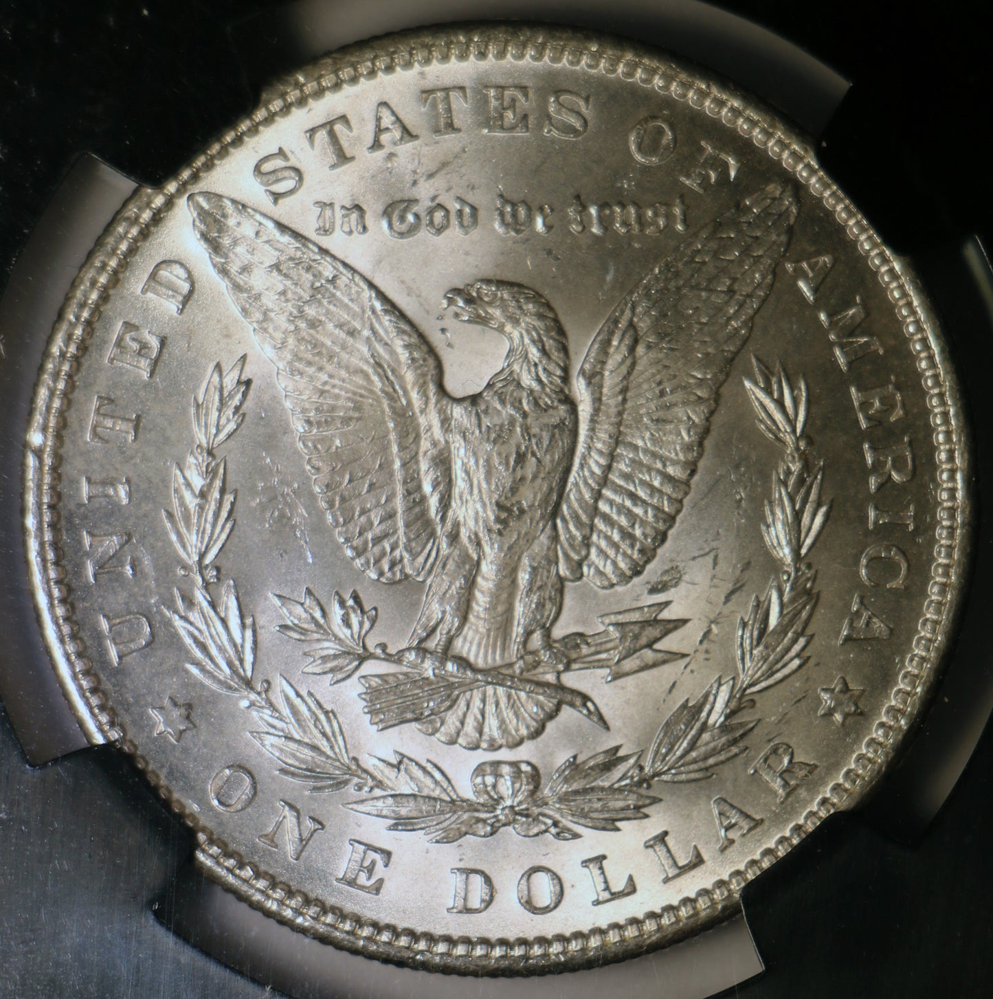1889 NGC MS64 Morgan SIlver Dollar Black Core 25th Anniversary Label