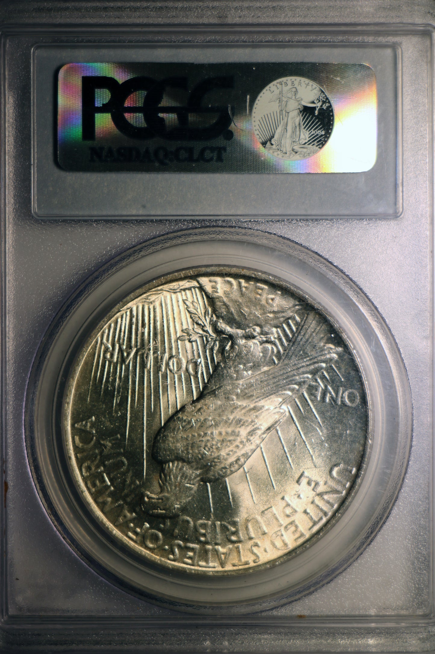 1923 PCGS MS63 Peace Silver Dollar Gem Unc Blue Label