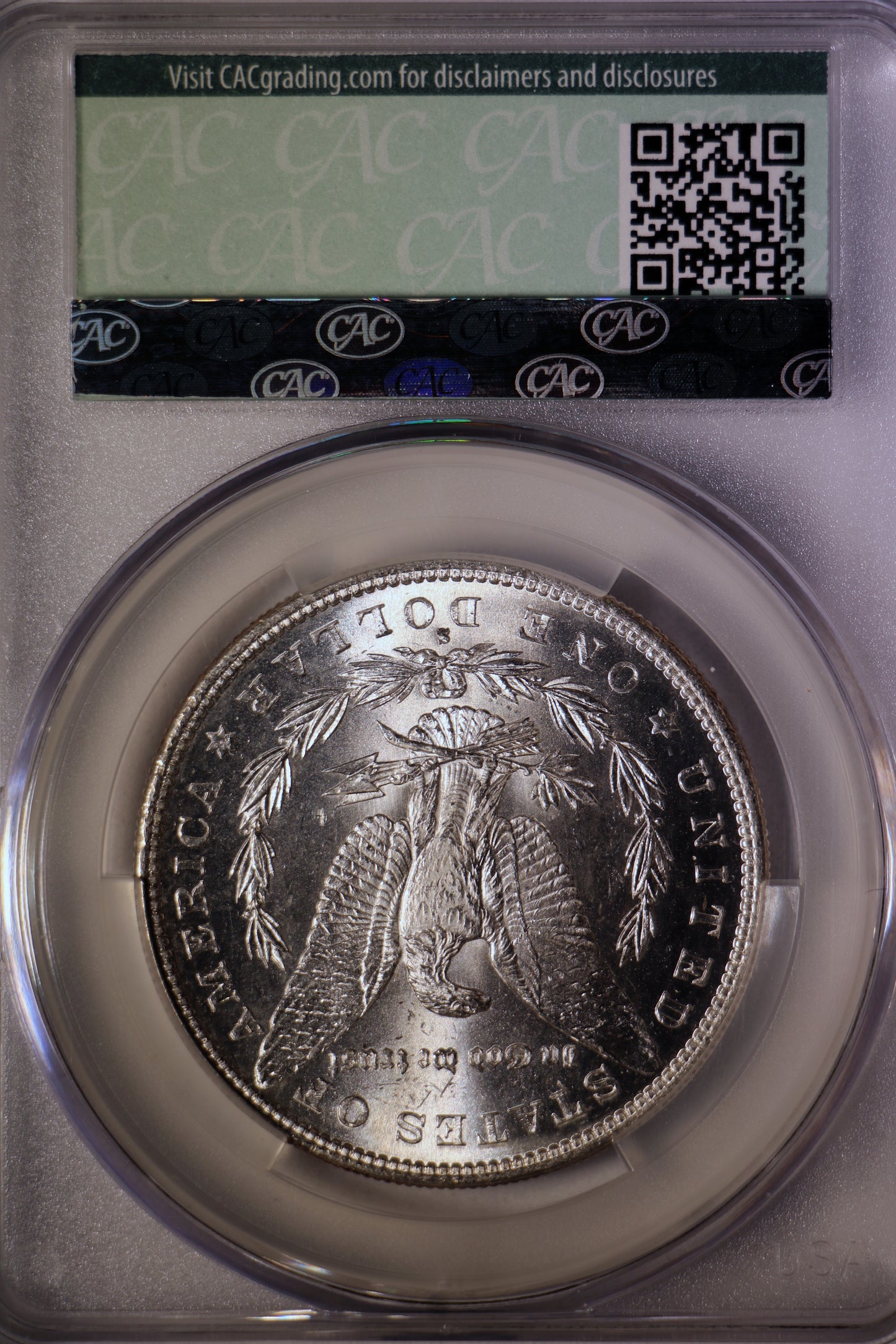 1882-S CAC MS63 Morgan Silver Dollar